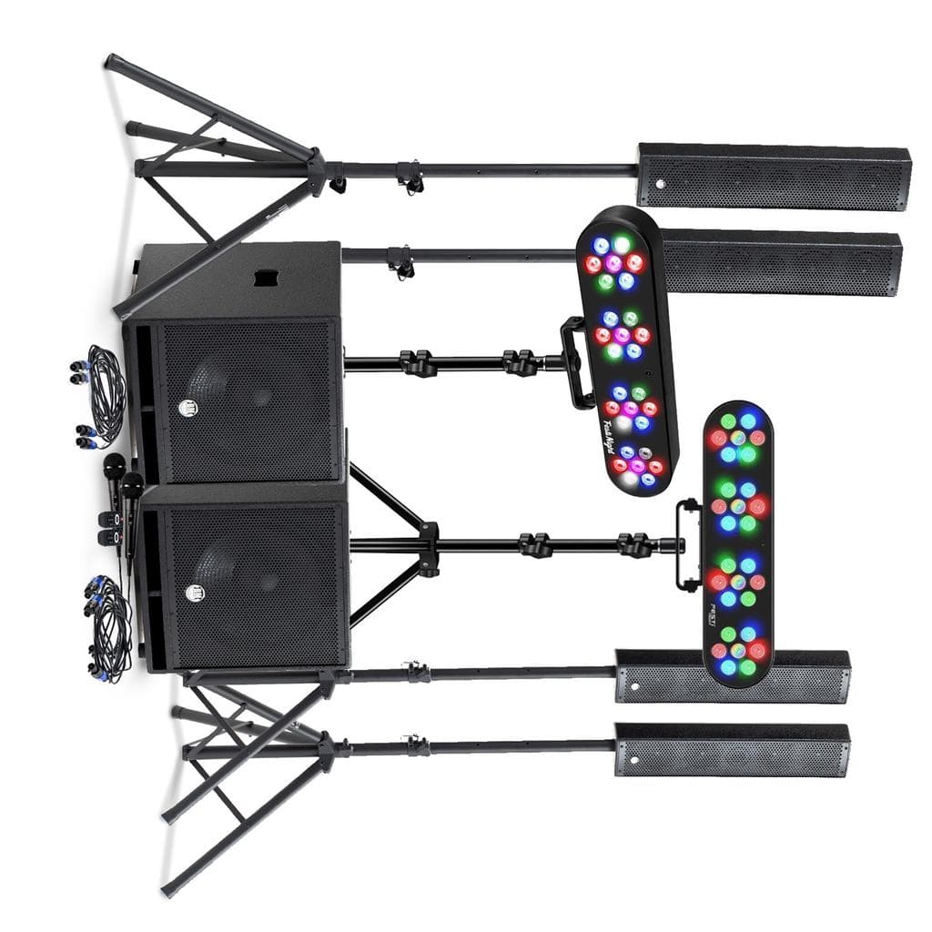 Enceintes sono Bm Sonic Pack Sono DJ Complet 2400W