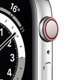 Apple Watch Series 6 (2020) GPS 44 mm - Aluminium Argent - Bracelet sport Noir