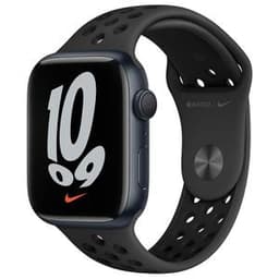 Apple Watch (Series 7) 2021 GPS + Cellular 41 mm - Aluminium Minuit - Bracelet sport Noir