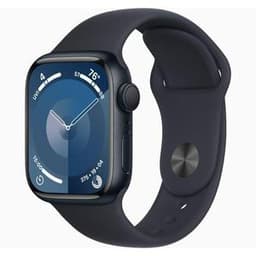 Apple Watch () 2023 GPS + Cellular 41 mm - Acier inoxydable Graphite - Bracelet sport Noir