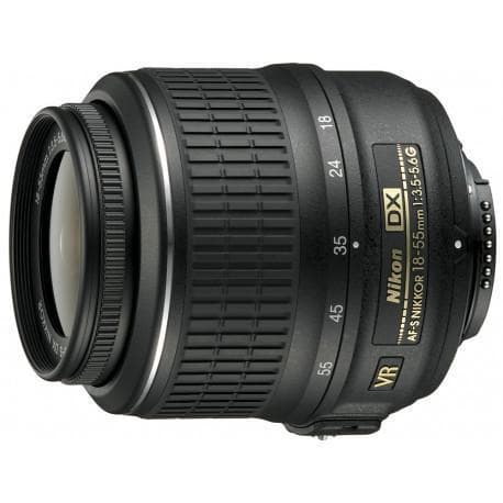 Reflex - Nikon D3200 - Noir + Objectif Nikon AF-S DX Nikkor 18-55 mm f/3.5-5.6GII