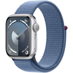 Apple Watch Series 9 (2023) GPS 45 mm - Aluminium Argent - Boucle sport Bleu