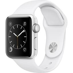 Apple Watch (Series 2) 2016 GPS 42 mm - Aluminium Argent - Blanc
