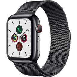 Apple Watch (Series 5) 2019 GPS + Cellular 44 mm - Aluminium Gris sidéral - Noir