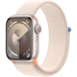 Apple Watch Series 9 (2023) GPS 45 mm - Aluminium Lumière stellaire - Boucle sport Lumière stellaire