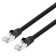 Accesoire TV Câble RJ45 Ethernet CAT8 S/FTP 1.5m mâle/mâle Noir + Garantie à vie Force Power Lite
