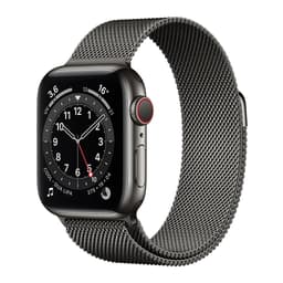 Apple Watch Series 6 (2020) GPS + Cellular 40 mm - Titane Noir sidéral - Bracelet sport Noir