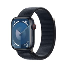 Apple Watch Series 9 (2023) GPS 45 mm - Aluminium Minuit - Boucle sport Bleu