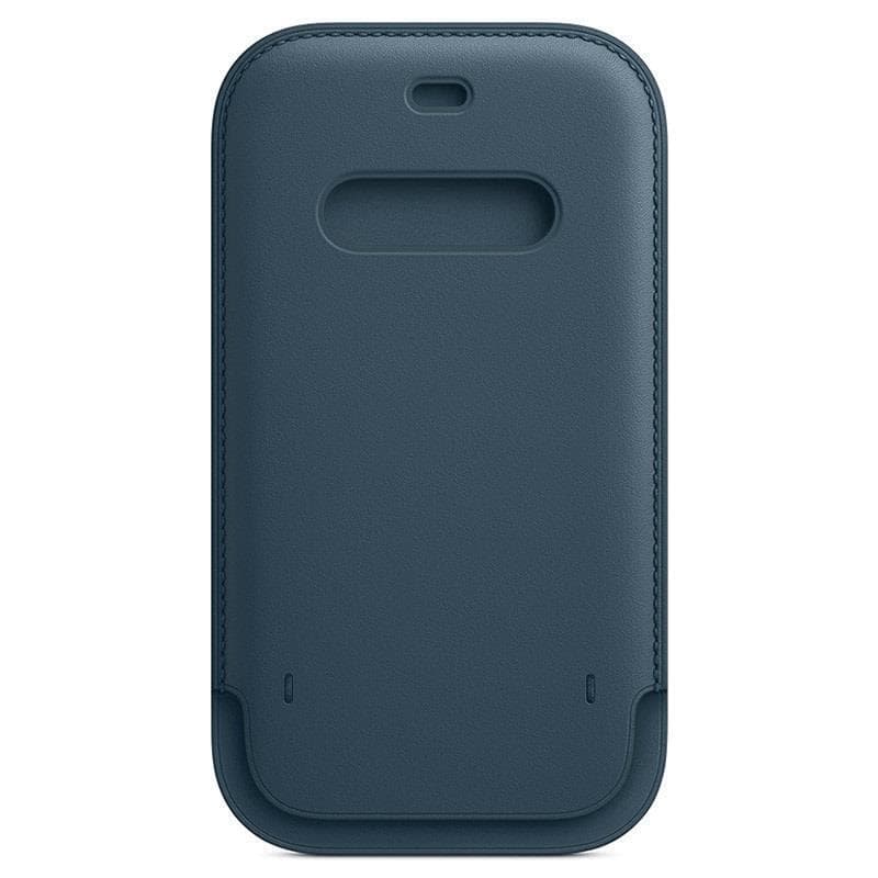 Coque en cuir Apple iPhone 12 mini - Magsafe - Cuir Bleu