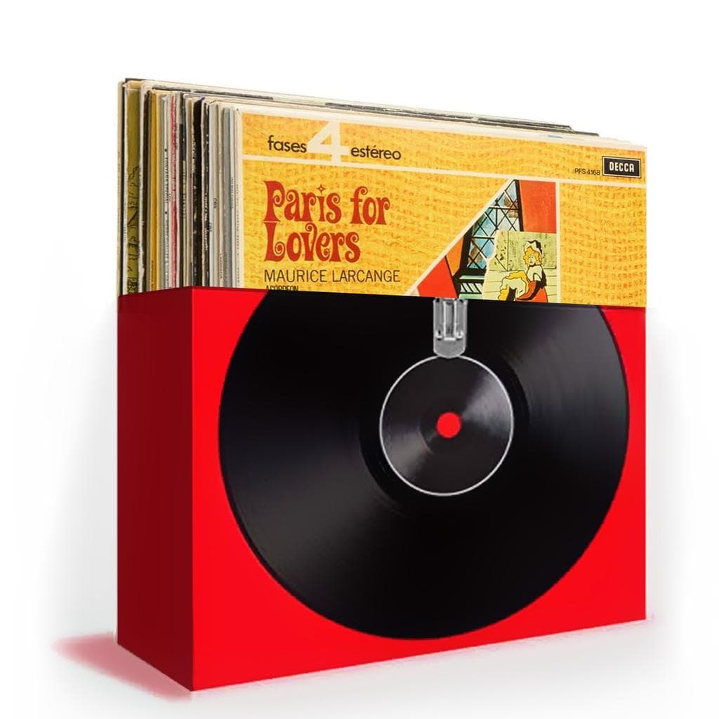 Platine Vinyle Bmi Boîtes en carton pour le rangement de vos vinyles - Big Ben VINYLCASE04 - Dimensions 35 x 33 x 19 cm - Lot de 2