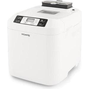 Machine à pain Hkoenig Machine a Pain H.KoeNIG BAKE340 - avec graines - 12 programmes - 3 niveaux de cuisson - 550W - 2 tailles: 650 ou 800g - Ecran LC