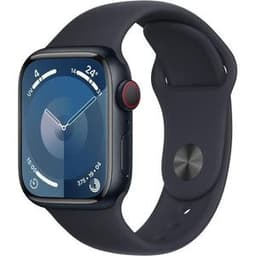 Apple Watch (Series 9) 2023 GPS 45 mm - Aluminium Noir - Bracelet Boucle unique Noir
