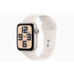 Apple Watch Series SE 1 (2020) GPS 40 mm - Aluminium Argent - Bracelet sport Lumière stellaire