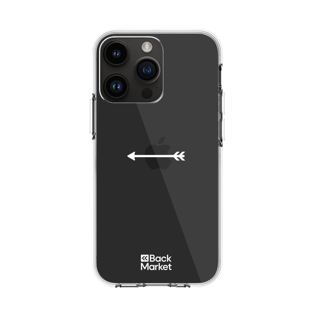 Coque Back Market iPhone 13 Pro Max et écran de protection - Plastique 60% recyclé - Transparent