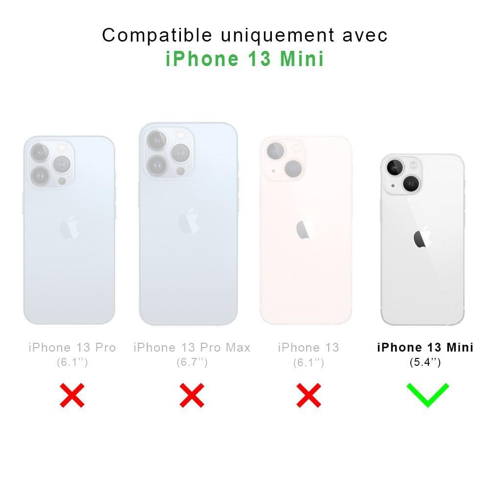 Coque Back Market iPhone 13 mini et écran de protection - Plastique 60% recyclé - Transparent