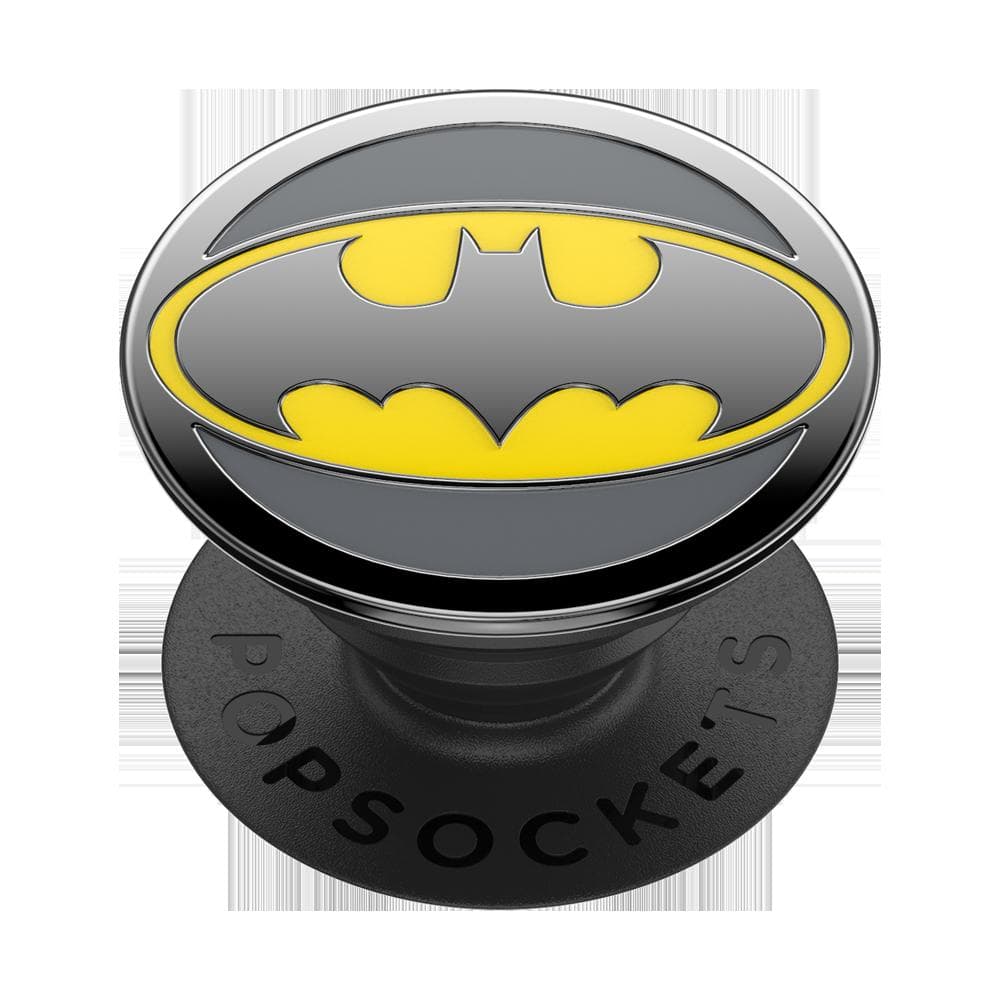Stabilisateur Support PopGrip Enamel Adhésif Stand et Selfie Batman Noir Popsockets