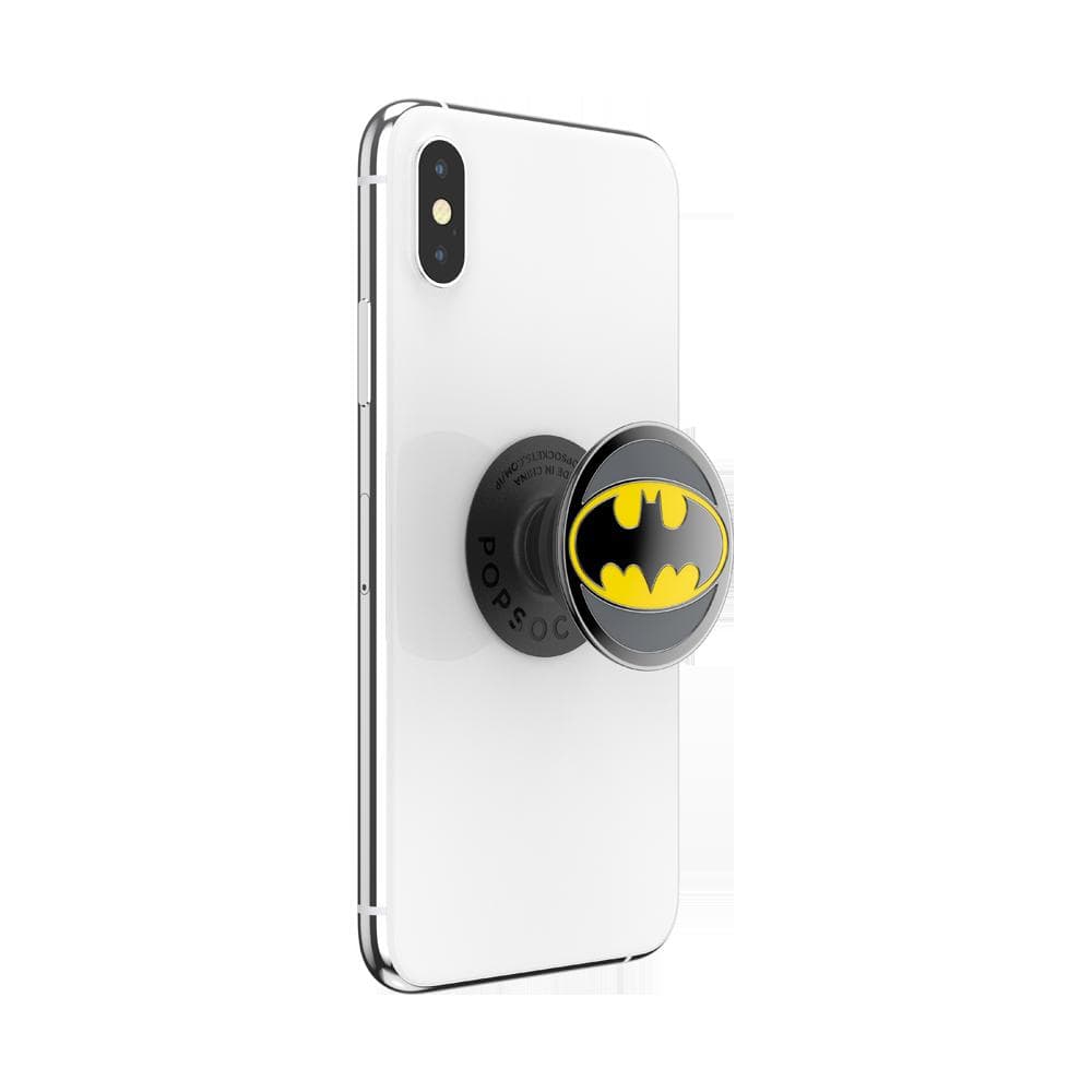 Stabilisateur Support PopGrip Enamel Adhésif Stand et Selfie Batman Noir Popsockets