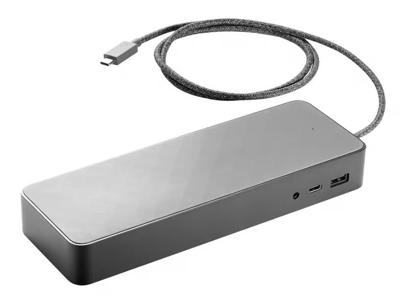 HP USB-C Dock universell dockningsstation med stöd för 2 skärmar NO AC (beg)