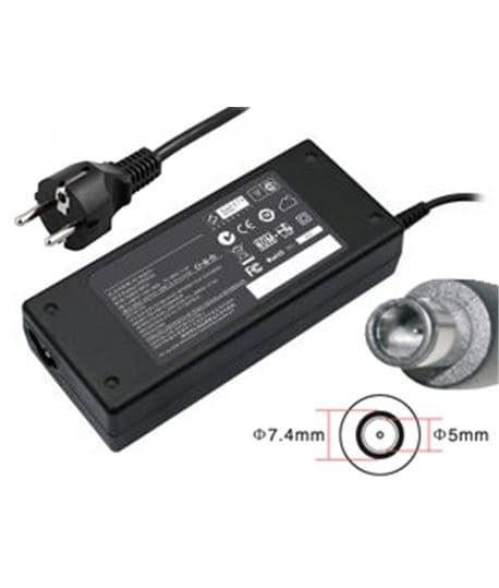 HP original 90W datorladdare 7.4x5.0mm BlackTip med strömkabel (beg)