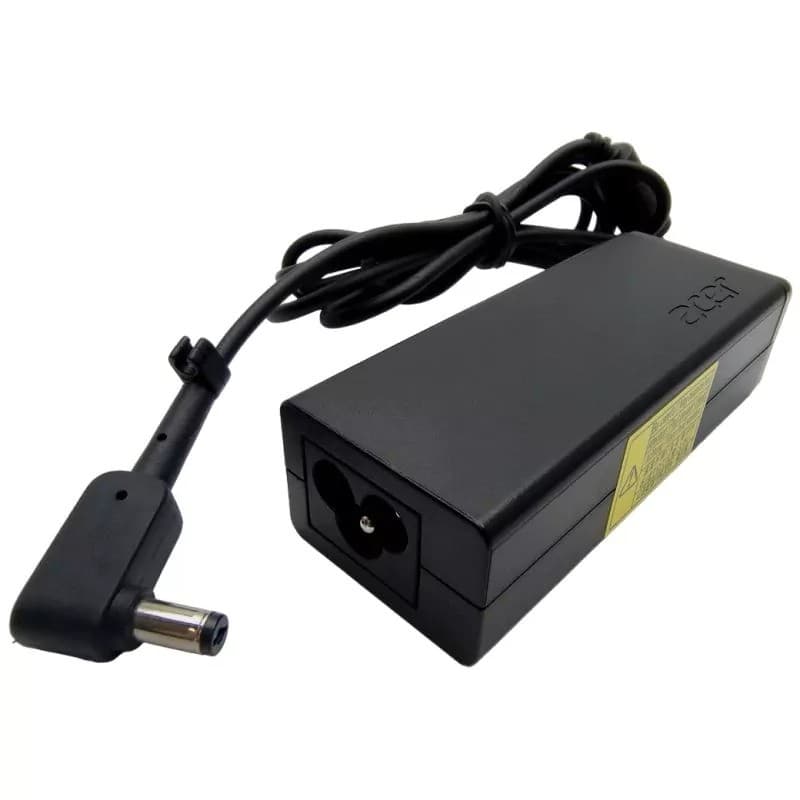 Acer datorladdare 45W med 5.5 mm x 1.7 mm kontakt med strömkabel (beg)