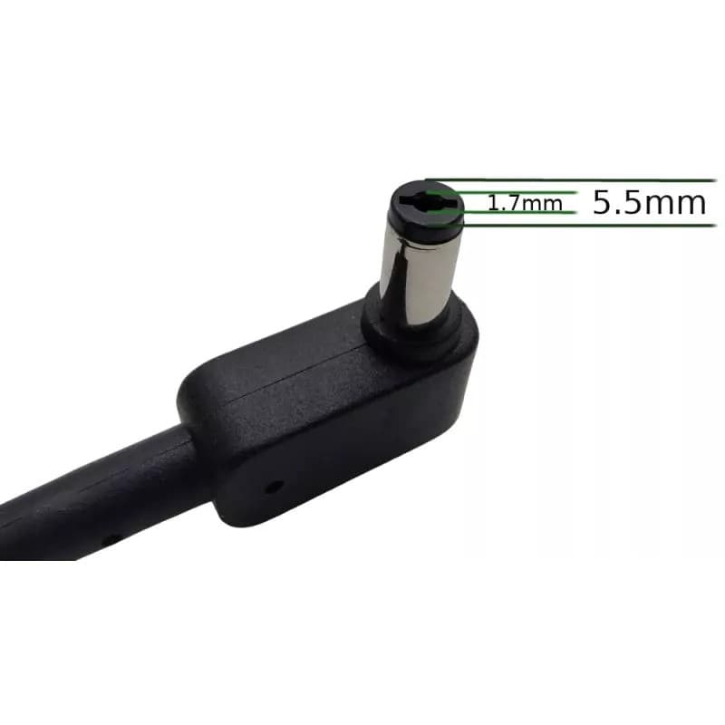 Acer datorladdare 45W med 5.5 mm x 1.7 mm kontakt med strömkabel (beg)