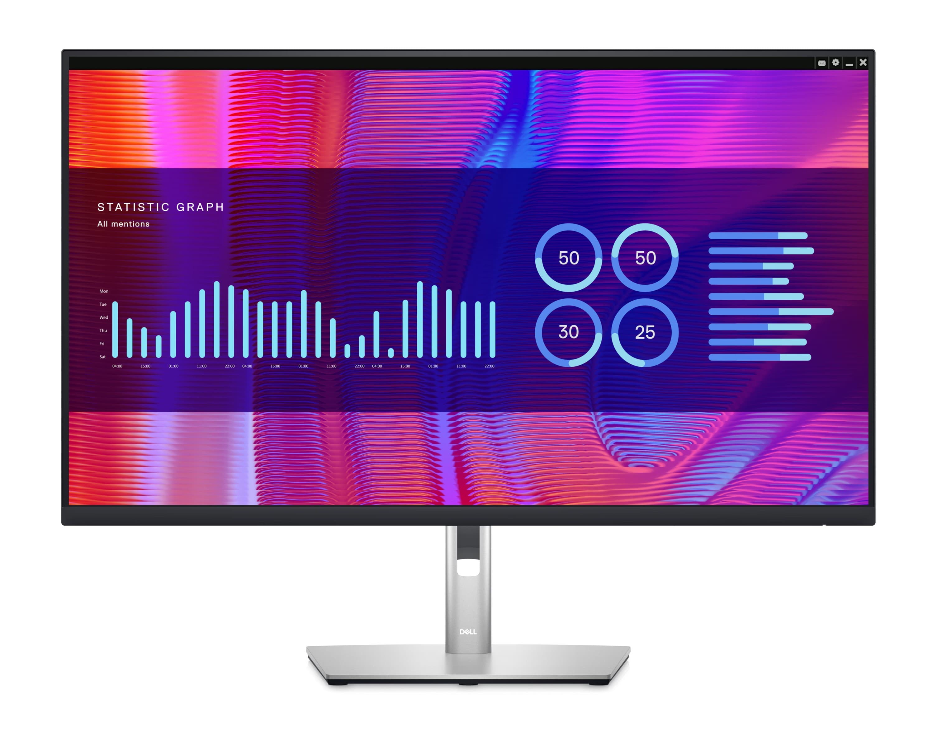 Dell P3223DE 32" 2560 x 1440 LED-skärm med IPS-panel och USB-C 90W (beg med större repor)
