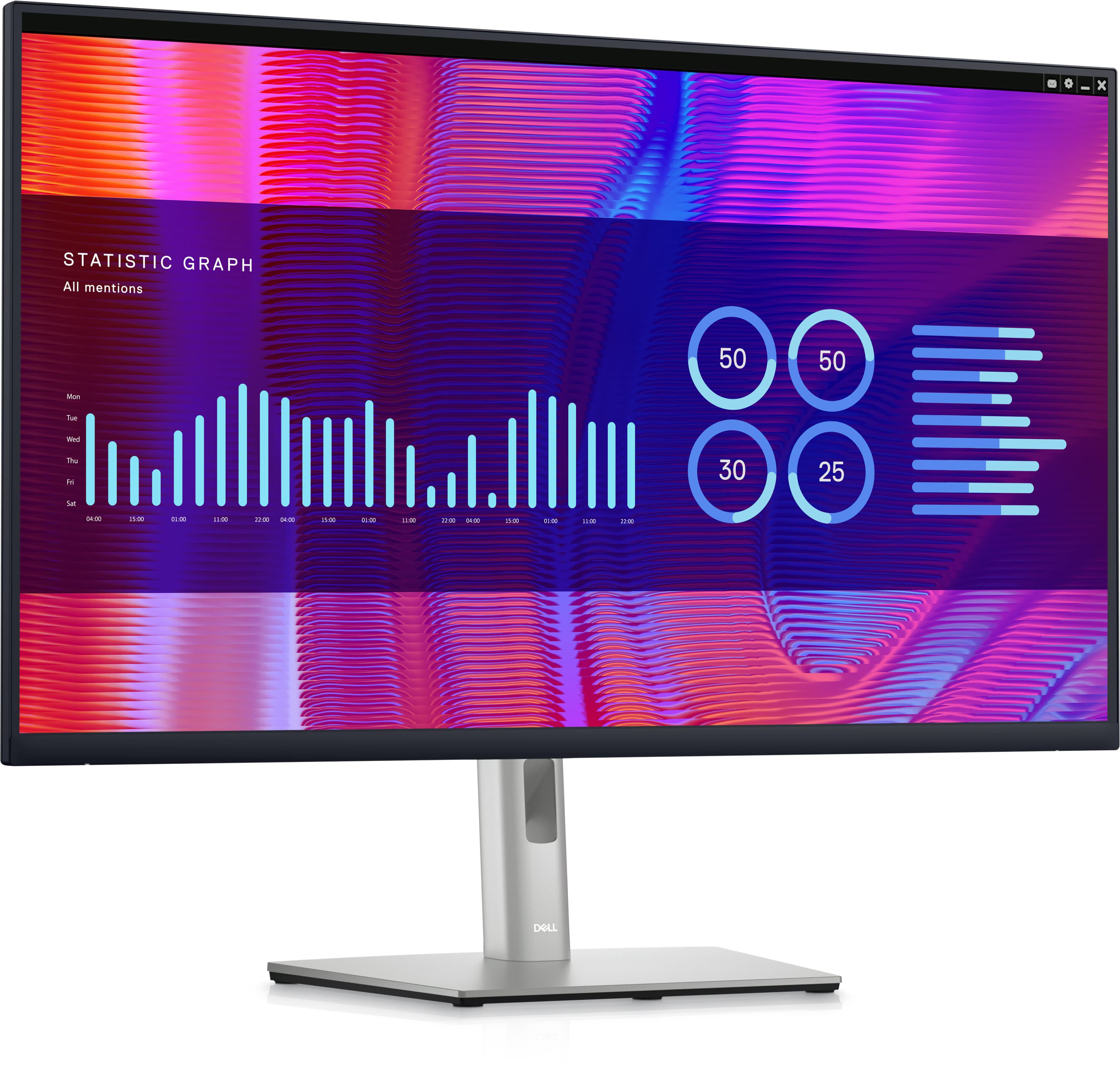 Dell P3223DE 32" 2560 x 1440 LED-skärm med IPS-panel och USB-C 90W (beg med större repor)