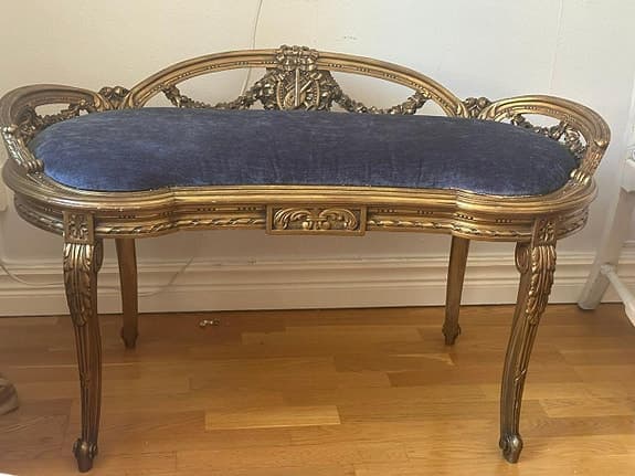 Liten soffa / Bänk Louis XV-stil 1900-talet