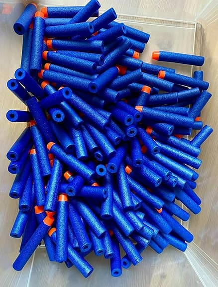 Nerf tillbehör - Väst, skyddsglasögon, extra mag, skott