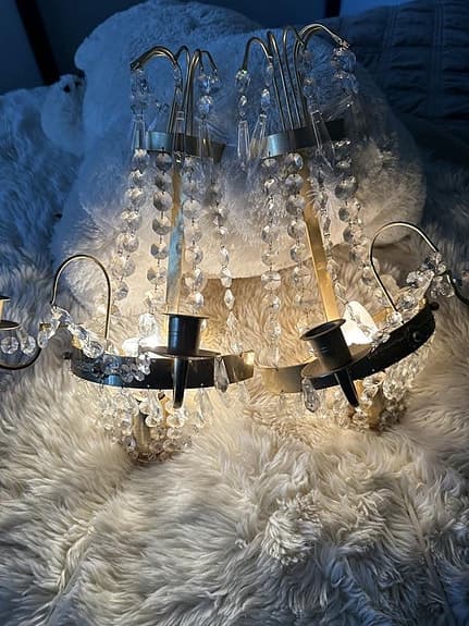 Kristal vägg lampan