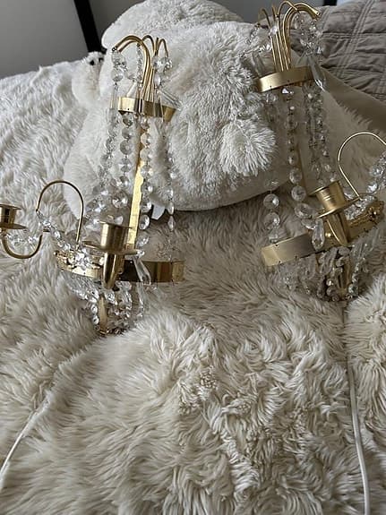 Kristal vägg lampan