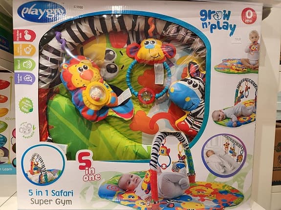Grow n’ Play 5-in-1 Safari babygym med lekbåge