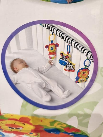 Grow n’ Play 5-in-1 Safari babygym med lekbåge