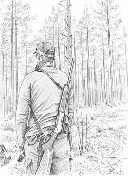 Fria armar när du bär geväret över axeln!