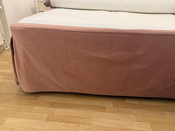 Sängkappa. Gammalrosa. 180 cm