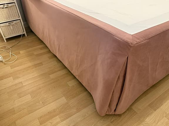 Sängkappa. Gammalrosa. 180 cm