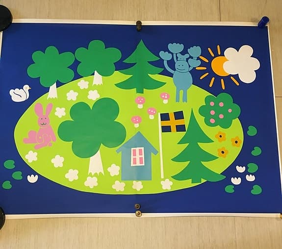 NK:s väggdekoration "Sommarlivet" - vintage!