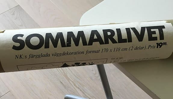 NK:s väggdekoration "Sommarlivet" - vintage!