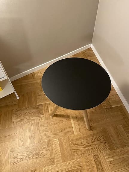 Hay CPH20 sidobord, Ø50 X H49, black/oak