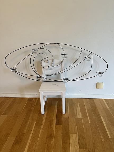 Väggljusstake för värmeljus