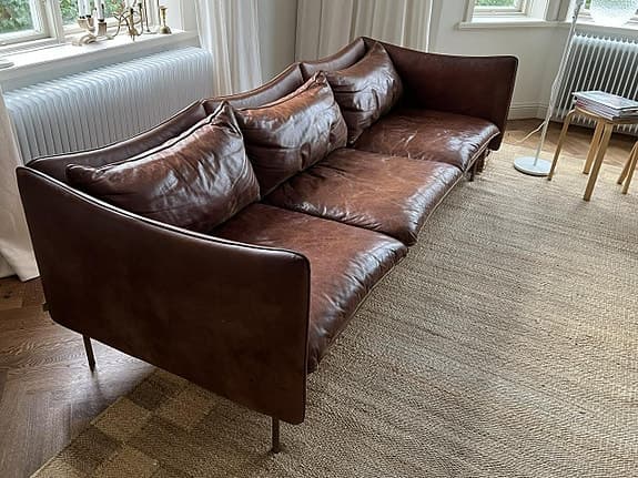 Tiki Fogia soffa 3-sits läder