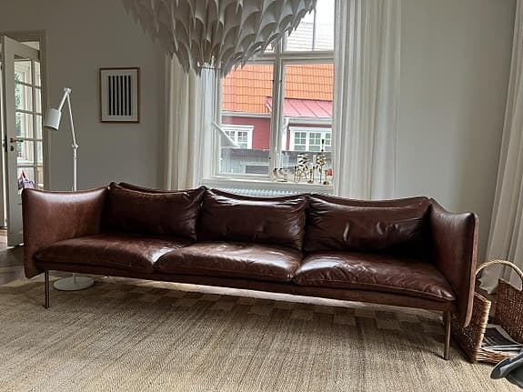 Tiki Fogia soffa 3-sits läder