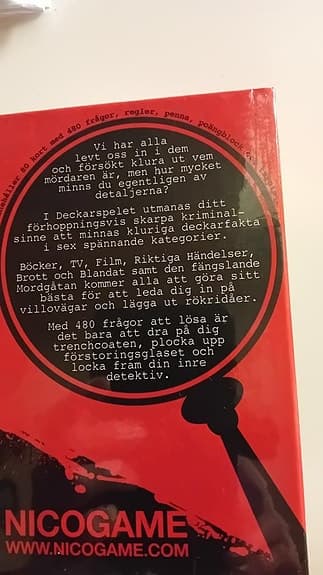 Sällskapsspel Deckarspel