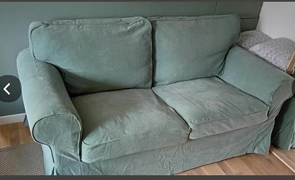 IKEA Soffa Tvåsits Grön Tyg
