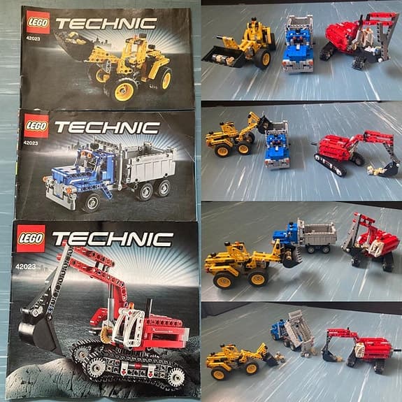 LEGO Technic samling – lastbilar, traktor & båt (8 set)