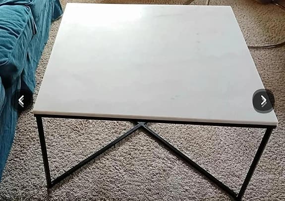 Soffbord från MIO med marmorskiva
