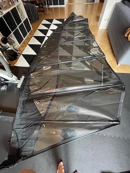 nästan nytt vindsurfing segel, windsurf, windsurfing