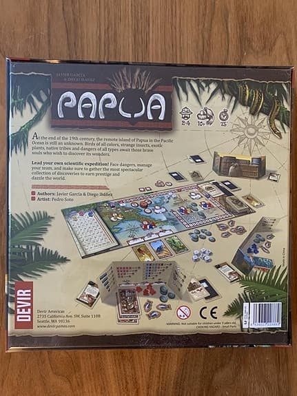 Brädspelet Papua (oöppnat)