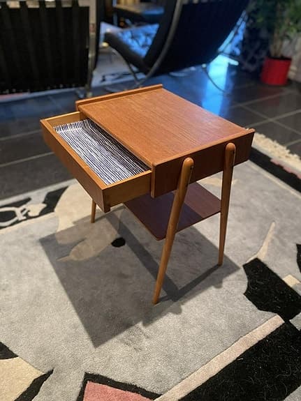 Sängbord, teak, 50-tals möbel, retro, Carlström & Co