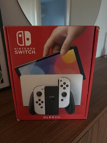 oöppnat Nintendo switch oled